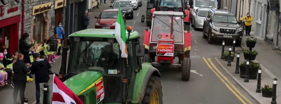 Protesty rolników w Irlandii. Nie zgadzają się na ustawę klimatyczną i nową WPR