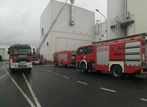 SM Gostyń – pożar strawił wieżę nowej proszkowni