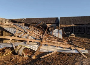 Wiele gospodarstw rolnych ucierpiało w wyniku weekendowych wichur